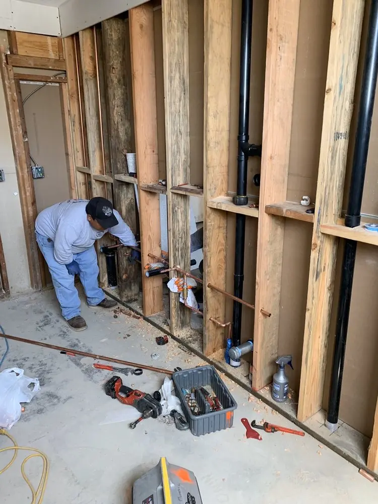 Commercial rough-in plumbing for Gas Line Repair in Lenox